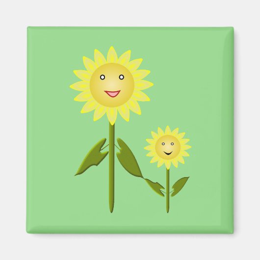 Mütter Day Sunblumen Magnet (Vorne)