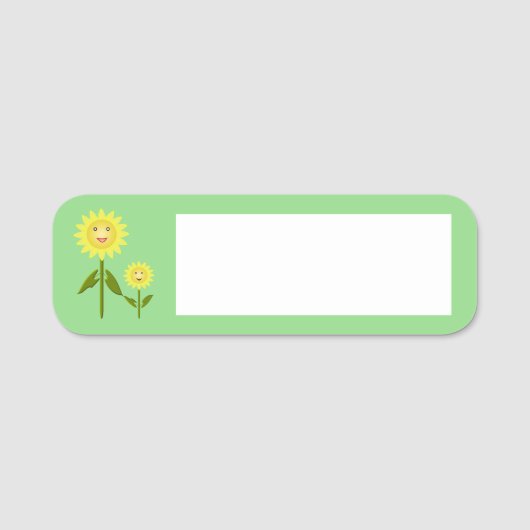 Mütter Day Sunblumen Namensschild (Vorderseite)