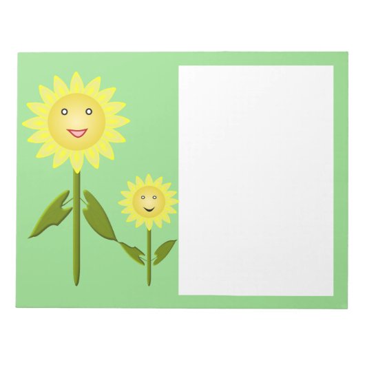 Mütter Day Sunblumen Notizblock (Vorderseite)
