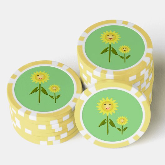 Mütter Day Sunblumen Pokerchips (Stapel)