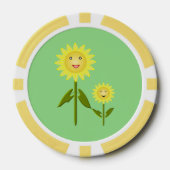 Mütter Day Sunblumen Pokerchips (Vorderseite)