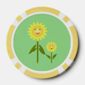 Mütter Day Sunblumen Pokerchips (Rückseite)