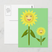 Mütter Day Sunblumen Postkarte (Vorne/Hinten)