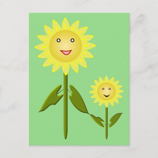 Mütter Day Sunblumen Postkarte (Vorderseite)