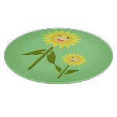 Mütter Day Sunblumen Schneidebrett (Ecke)