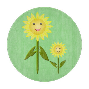Mütter Day Sunblumen Schneidebrett