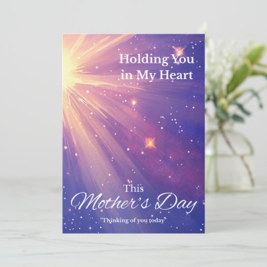 Mutter Day Sympathy Card - Night Sky (Stehend Vorderseite)