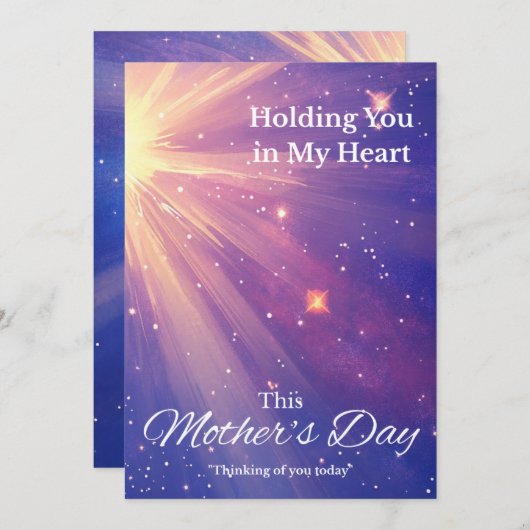 Mutter Day Sympathy Card - Night Sky (Vorne/Hinten)
