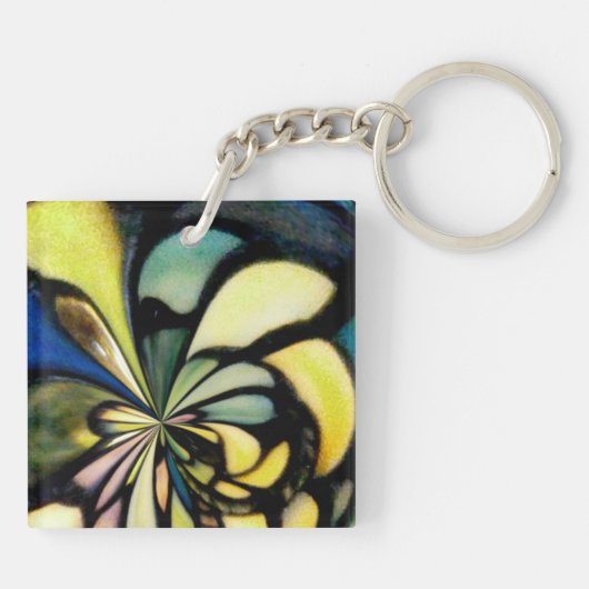 Mütter Day Tiffany Silks Schlüsselanhänger (Rückseite)