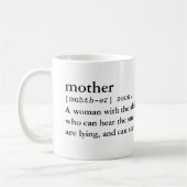 Mutter… Definition einer Mama-lustigen Tasse (Links)