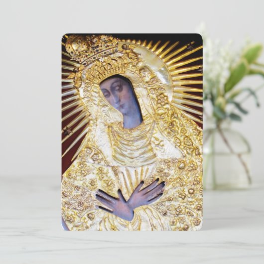 Mutter der Barmherzigkeit Feiertagskarte (Stehend Vorderseite)