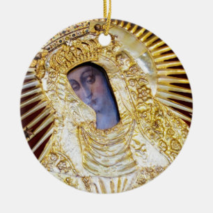 Mutter der Barmherzigkeit Keramik Ornament