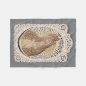 Mutter der Barmherzigkeit Madonna im Gebet ... Fleecedecke (Vorderseite (Horizontal))