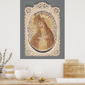 Mutter der Barmherzigkeit Madonna im Gebet ... Pos Poster (Küche)