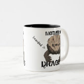 Mutter (der bärtigen) Drachen Zweifarbige Tasse (VorderseiteRechts)