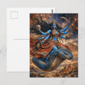 Mutter der Befreiung Göttin Kali Postkarte (Vorne/Hinten)