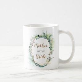 Mutter der Blätter Braut/Name/Aquarellfarbe Gesche Kaffeetasse