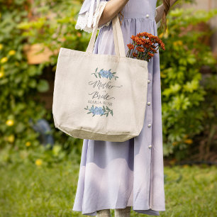 Mutter der Blauen Blüte Personalisiert Jumbo Stoffbeutel