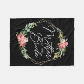 Mutter der Blume Braut und Bräutigam Weddin Fleecedecke (Vorderseite (Horizontal))