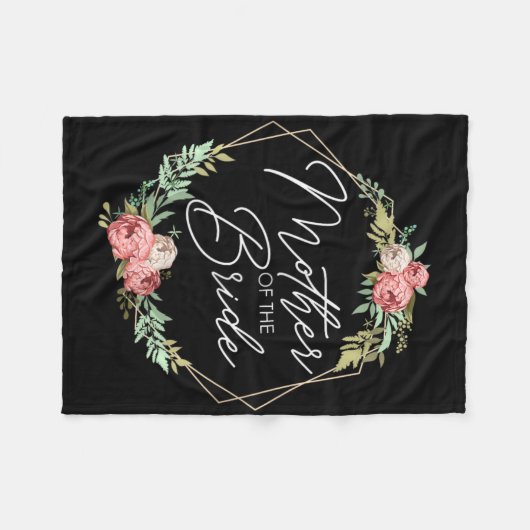 Mutter der Blume Braut und Bräutigam Weddin Fleecedecke (Vorderseite (Horizontal))