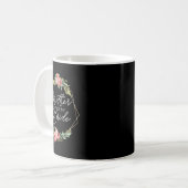 Mutter der Blume Braut und Bräutigam Weddin Kaffeetasse (Vorderseite Links)