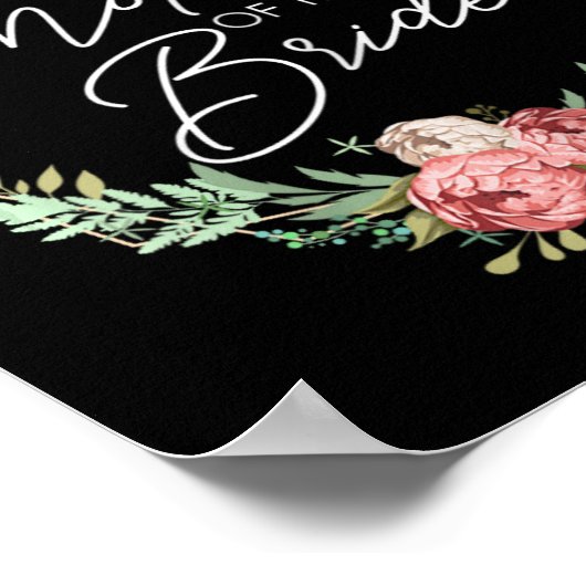 Mutter der Blume Braut und Bräutigam Weddin Poster (Ecke)
