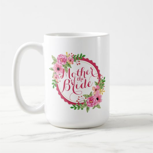 Mutter der blumenblühenden Hochzeitsstimmung der k Kaffeetasse (Links)