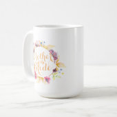 Mutter der blumenblühenden Hochzeitsstimmung der k Kaffeetasse (Vorderseite Links)