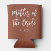 Mutter der Braun Terracotta Hochzeit Dosenkühler (Rückseite)