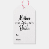 Mutter der Braut - Abendessen in sonniger Probe Geschenkanhänger (Rückseite)