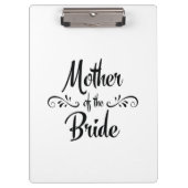 Mutter der Braut - Abendessen in sonniger Probe Klemmbrett (Vorderseite)