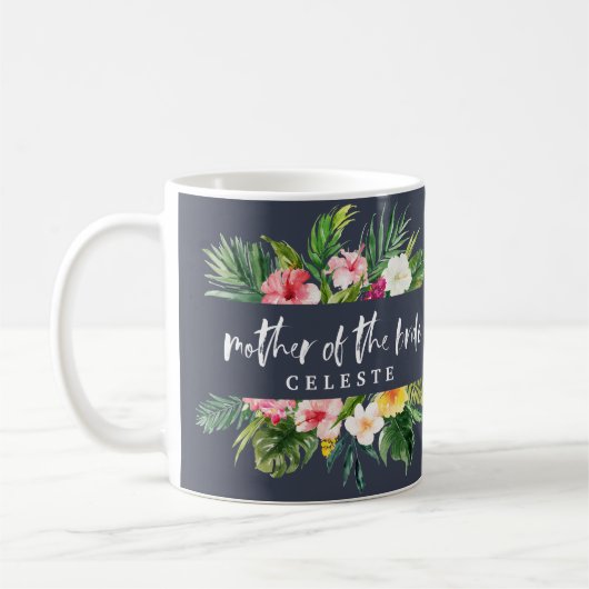 Mutter der Braut Aquarell Blume Kaffeetasse (Links)
