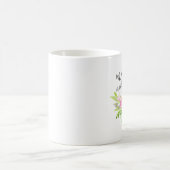 Mutter der Braut|Aquarellblüte personalisieren Kaffeetasse (Mittel)