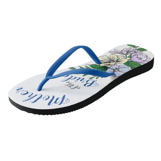 Mutter der Braut - Blume Badesandalen (Schrägansicht)