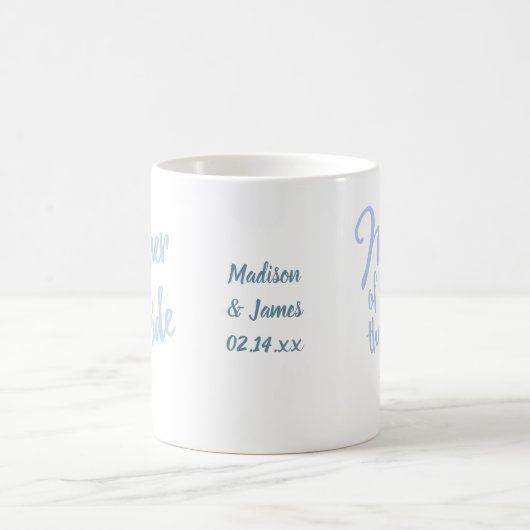Mutter der Braut Blumenbrief Custom Wedding Kaffeetasse (Mittel)