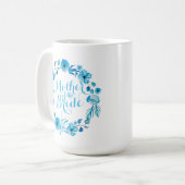 Mutter der Braut-Blumenhochzeits-Klassiker-Tasse Kaffeetasse (Vorderseite Links)