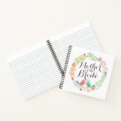 Mutter der Braut Blumenkraut Hochzeitsnotiz Notizblock (Innenseite)