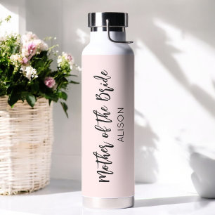 Mutter der Braut Blush Pink Hochzeit Trinkflasche