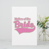 Mutter der Braut Briefpapier (Stehend Vorderseite)