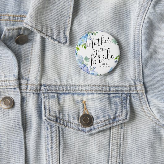 Mutter der Braut | Carolina Bloom Wedding Button (Beispiel)