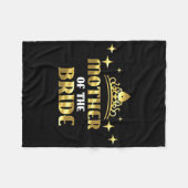Mutter der Braut Coole Hochzeit Junggesellinnenabs Fleecedecke (Vorderseite (Horizontal))