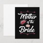 Mutter der Braut Dankeskarte (Vorne/Hinten)