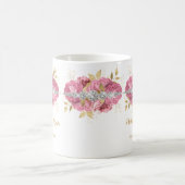 Mutter der Braut Diamond Pink Gold Floral Coff Kaffeetasse (Mittel)