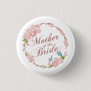 Mutter der Braut, die   Button-Knopf Wedding ist Button