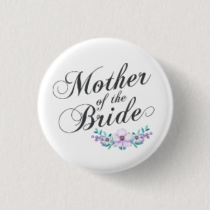 Mutter der Braut, die   Button-Knopf Wedding ist Button
