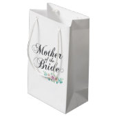 Mutter der Braut, die | Geschenk-Tasche Wedding Kleine Geschenktüte (Rückseite Schrägansicht)
