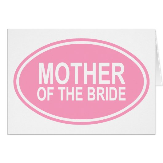 Mutter der Braut, die ovales Rosa Wedding ist (Vorderseite (Horizontal))