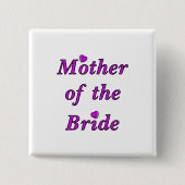 Mutter der Braut-einfach Liebe Button (Vorderseite)