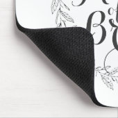 Mutter der Braut einfache blumenreiche Hochzeit Mo Mousepad (Ecke)