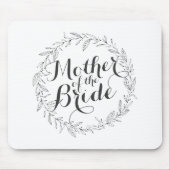 Mutter der Braut einfache blumenreiche Hochzeit Mo Mousepad (Vorne)